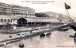 Alger - Gare PLM - Boulevards Carnot et Republique